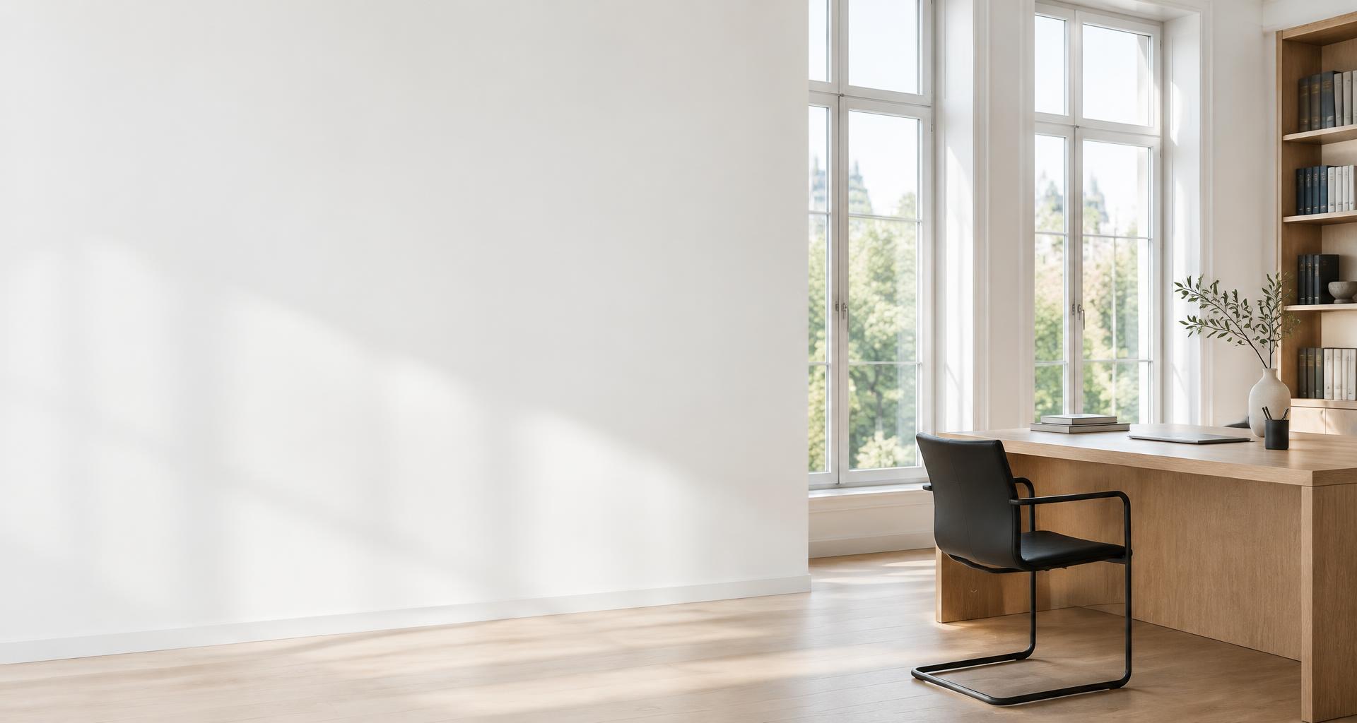Helles Büro einer modernen Kanzlei